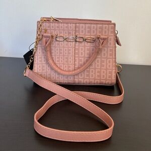 New Bebe Blush Satchel with Monogram Pattern